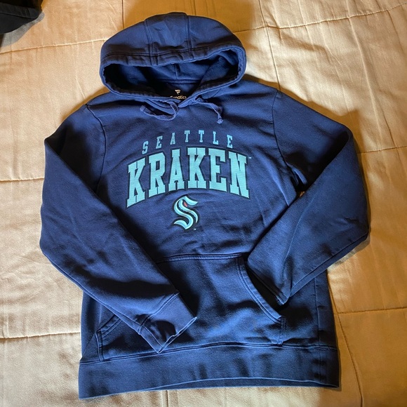Fanatics Seattle Kraken Navy Hoodie - Picture 1 of 2